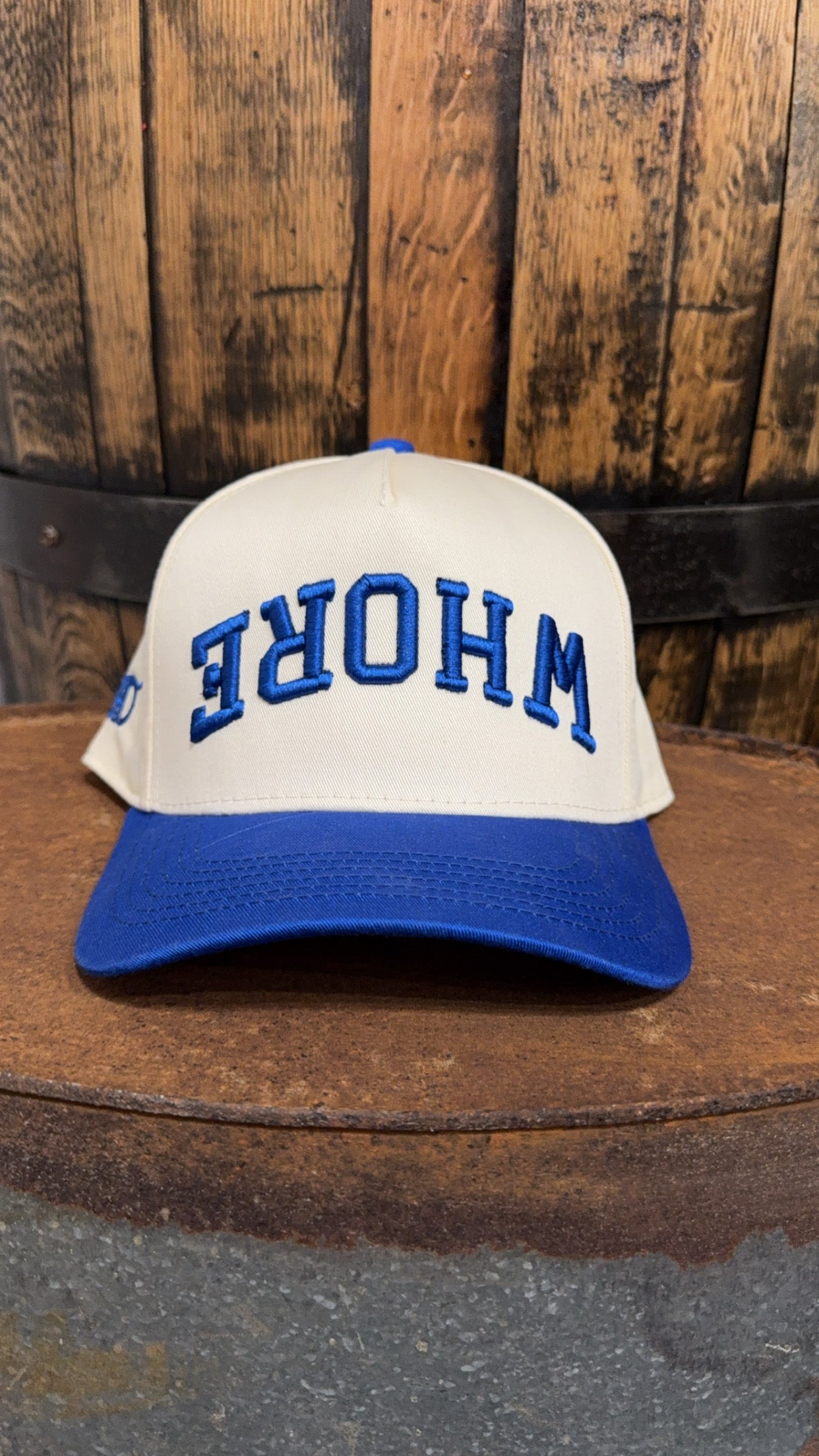 WHORE Hat - blue